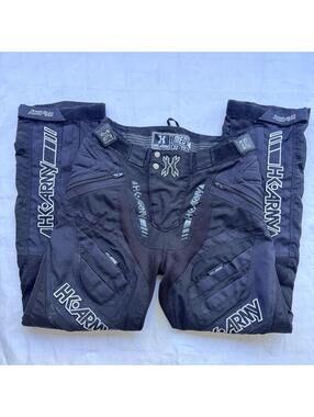 HK Army Paintball Pants Black Padded Size Medium 30–33 Tournament Gear Hardline